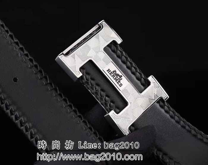 愛馬仕HERMES 精品五金扣頭 專櫃特色logo 2024新品 高端男士皮帶 HHG1869